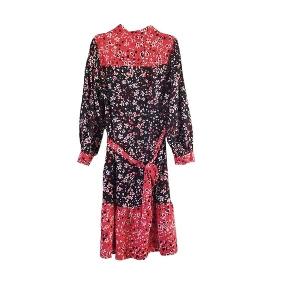 ASOS Wednesday's Girls Black and Red Floral Dress size 20 - Picture 6 of 14
